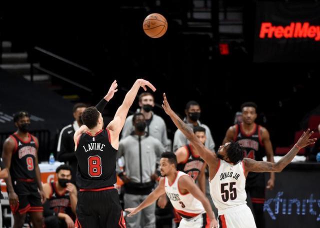 雷速体育官网首页-落后20分逆转击败开拓者 公牛终于学会逆境生存